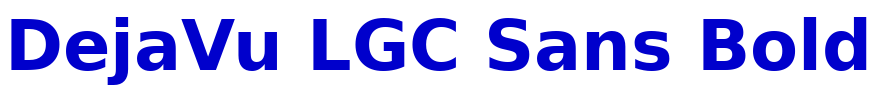 DejaVu LGC Sans Bold font